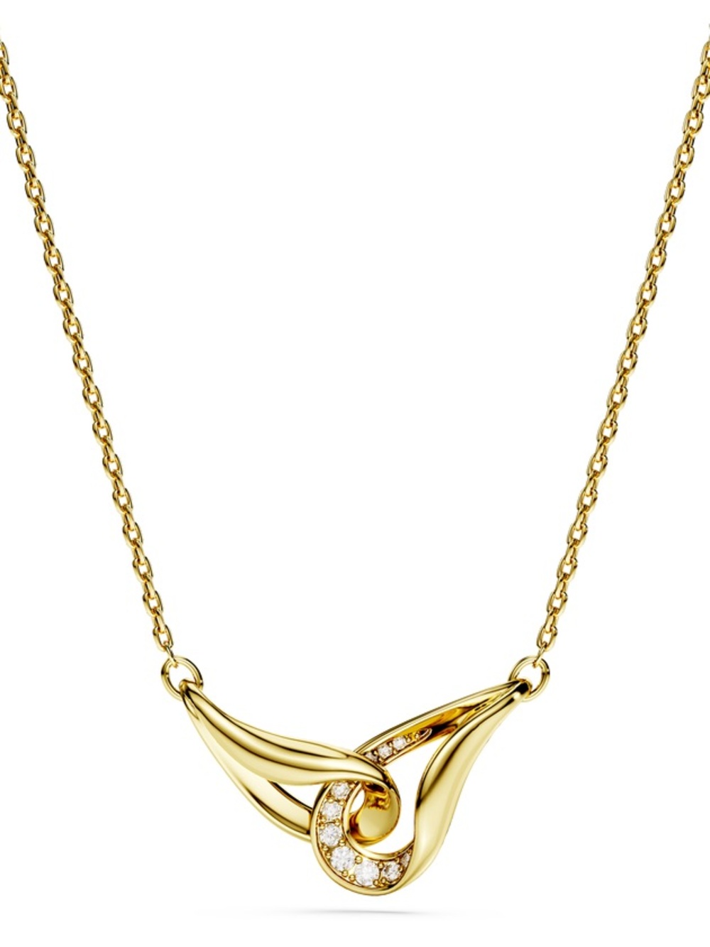 Swarovski |Classica Pendant | Sterling silver with 18K Gold Finish | Necklace